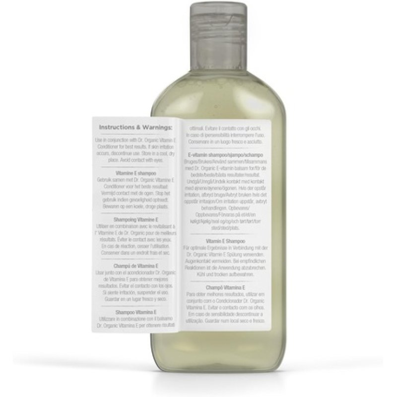 Dr Organic Vitamin E Shampoo Hydrating for Dry & Fine Hair Natural Vegan