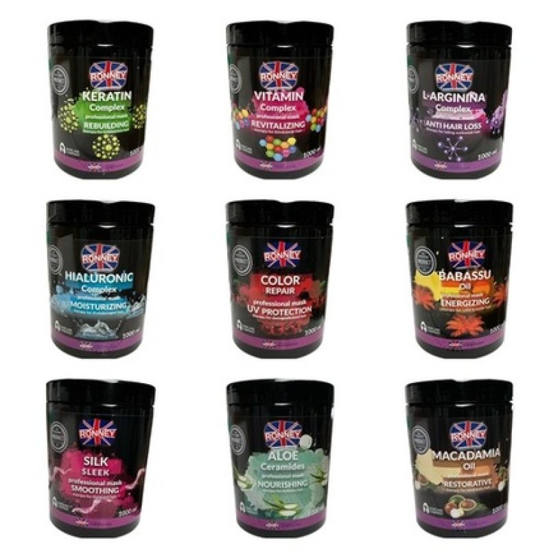 Ronney Professional Barber Keratin Hair Mask with Hyaluron for Hair Loss