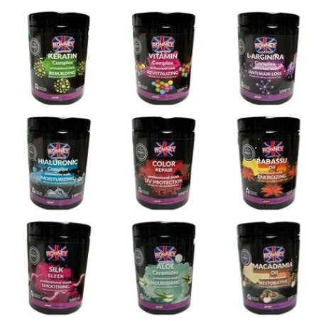 Ronney Professional Barber Keratin Hair Mask with Hyaluron for Hair Loss