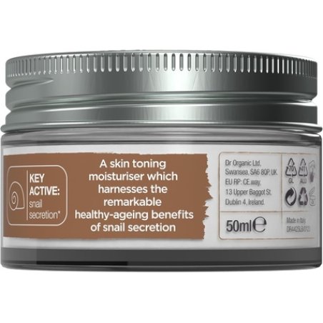 Dr Organic Snail Gel Cream Healthy Aging Moisturizing Men Women Normal Dry Skin Natural Vegetarian Crueltyfree Paraben