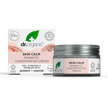 Dr Organic Skin Calm Probiotic Concentrated Cream For Redness Dry Sensitive Skin