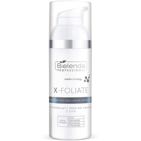 Bielenda Professional X-Foliate Regenerating Face Cream With Cica 50 Ml