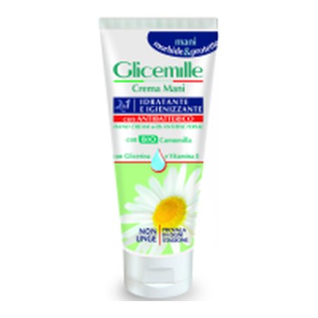 Glicemille Hand Cream 2 In 1 Moisturizing And Sanitizing With Antibacterial 100 Ml