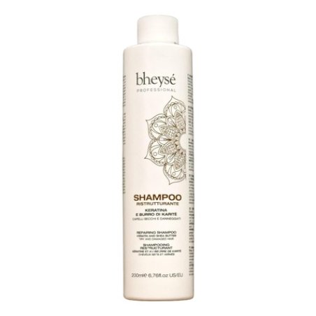 Restrukturierendes Shampoo for Dry and Damaged Hair Bheysè Professional Keratin and Shea Butter 200ml