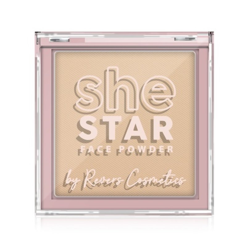 Revers Face Powder She Star Beige 3 10g
