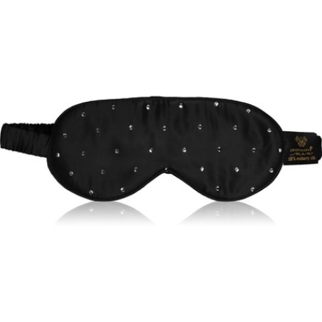 Crystallove Crystalized Silk Eye Mask Black 1 Pc