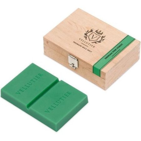 Vellutier Wooden Box Wax Melt Siberian Pine Forest