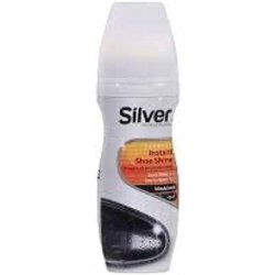 Silver Shoe Shine 75ml Black Watercolor Liquid For Leather