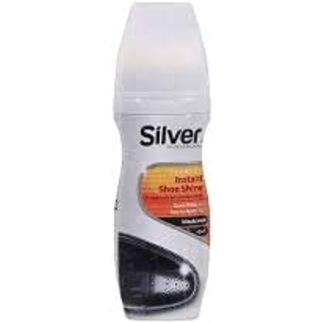 Silver Shoe Shine 75ml Black Watercolor Liquid For Leather