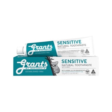 Grants of Australia Natural Sensitive Toothpaste with Mint 100g