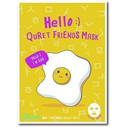 Hello Quret Friends Peel Off Sheet Face Mask Egg for Smooth Healthy Glowing Skin 25g