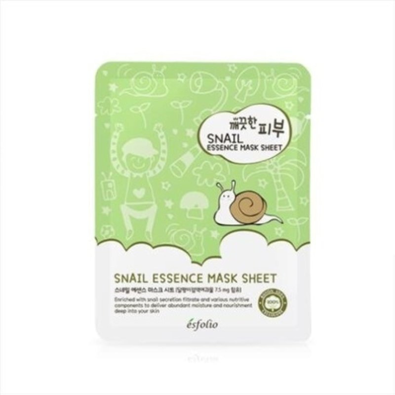 Esfolio Pure Skin Essence Mask Sheet Anti-Aging Rejuvenation Hydration Snail
