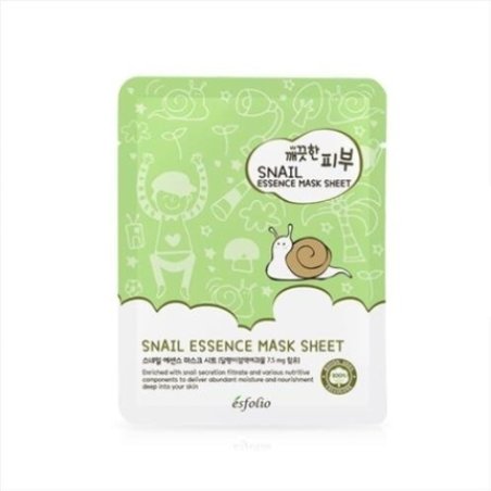 Esfolio Pure Skin Essence Mask Sheet Anti-Aging Rejuvenation Hydration Snail