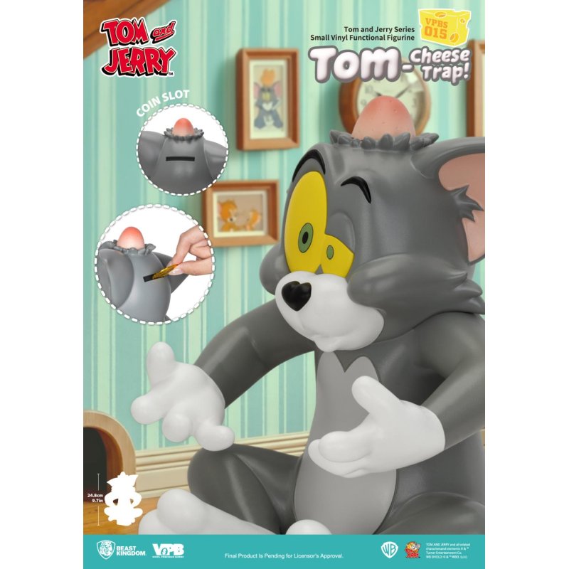 TOM & JERRY - Tom Cheese Trap - Tirelire 24.8cm