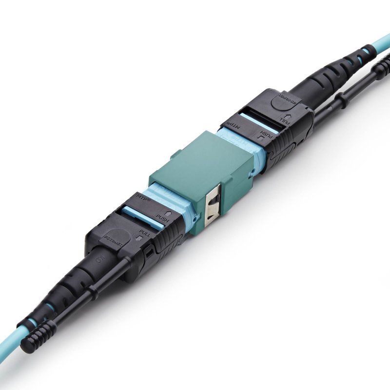 StarTech.com MPOSMAPCAQCOUPLER fibre optic adapter MPO/MTP 1 pc(s) Aqua colour, Black