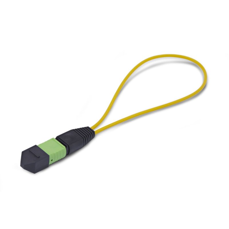 StarTech.com Module Loopback MPO, Adaptateur de Bouclage Fibre Optique Monomode 9/125 MPO-12 Femelle, Testeur Loopback