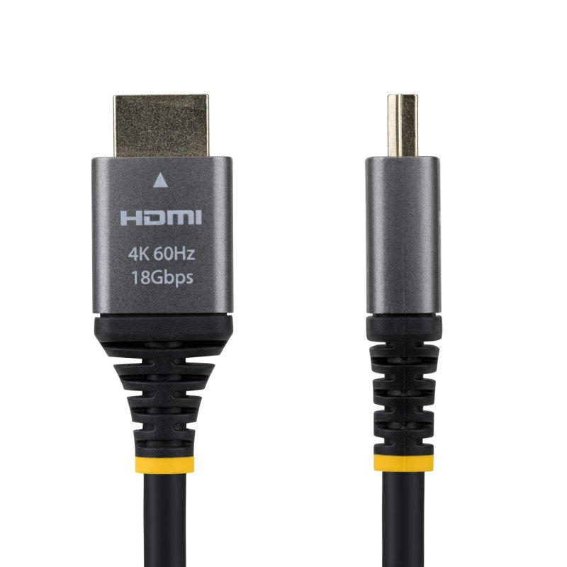 StarTech.com 5ft (1.5m) Premium Certified High Speed HDMI Cable, 4K 60Hz/1440p 144Hz, HDMI 2.0 Cable with HDR10/ARC,