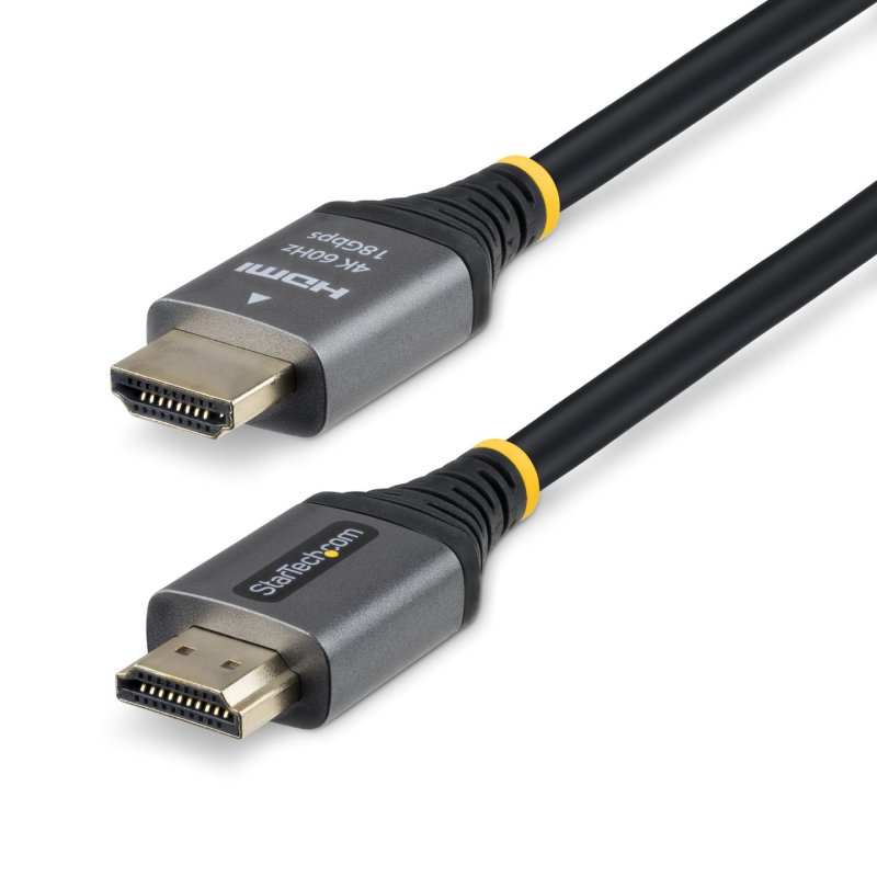 StarTech.com HDMMV5F câble HDMI 1,5 m HDMI Type A (Standard) Noir, Argent