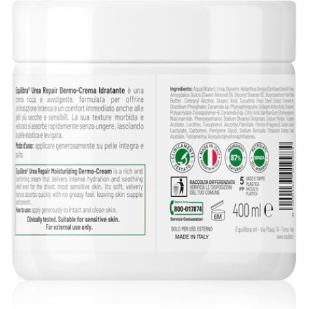 Equilibra Moisturizing Cream Urea Repair for Dry, Rough, and Uneven Skin
