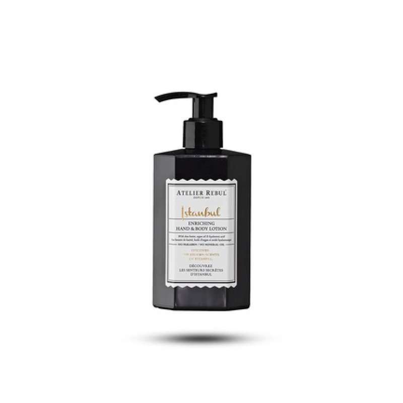 Atelier Rebul Istanbul Hand and Body Lotion 250ml - Natural, Sulfate-Free, Paraben-Free, and Mineral Oil-Free for All