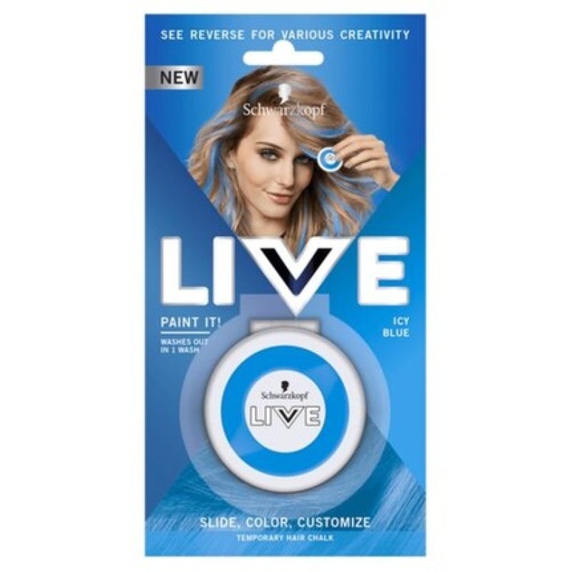 Schwarzkopf Live Paint It! Washable Hair Chalk Icy Blue 33g