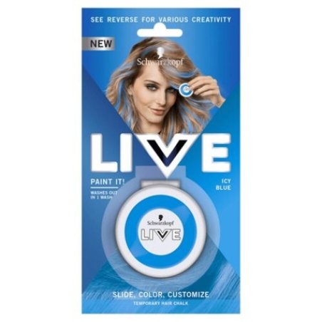 Schwarzkopf Live Paint It! Washable Hair Chalk Icy Blue 33g