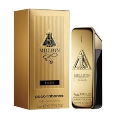 Paco Rabanne One Million Elixir Intense Splash Men's Parfum 0.17oz - New in Box