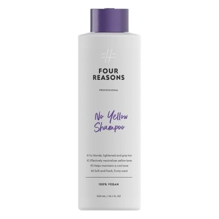 FOUR REASONS No Yellow Shampoo Purple Shampoo for Blonde Hair 10.15 fl oz