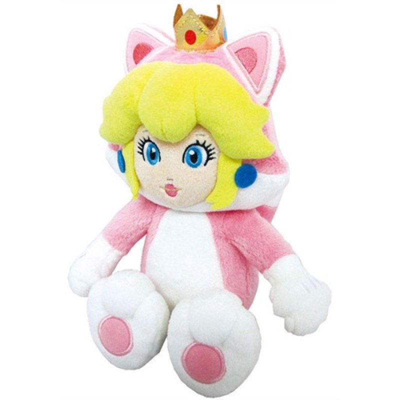 Super Mario Plush Figure Cat Peach 22 cm