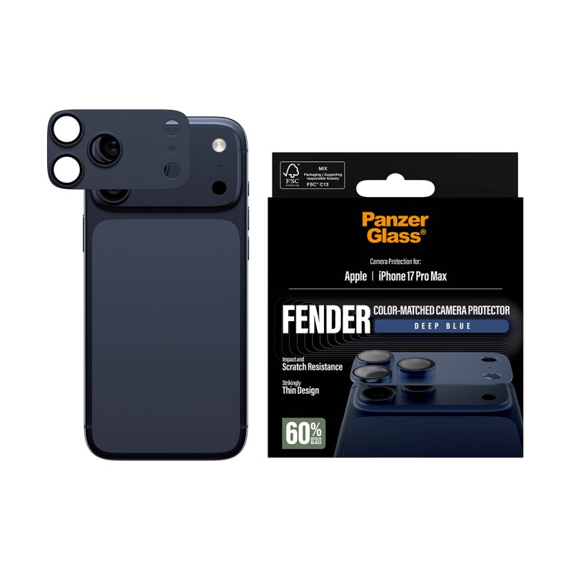 PanzerGlass Fender Camera Protector Deep Blue iPhone 17 Pro Max