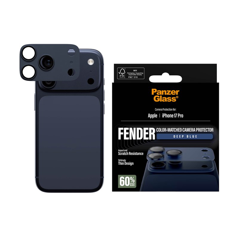 PanzerGlass FENDER Kameraschutz iPhone 17 Pro tiefblau