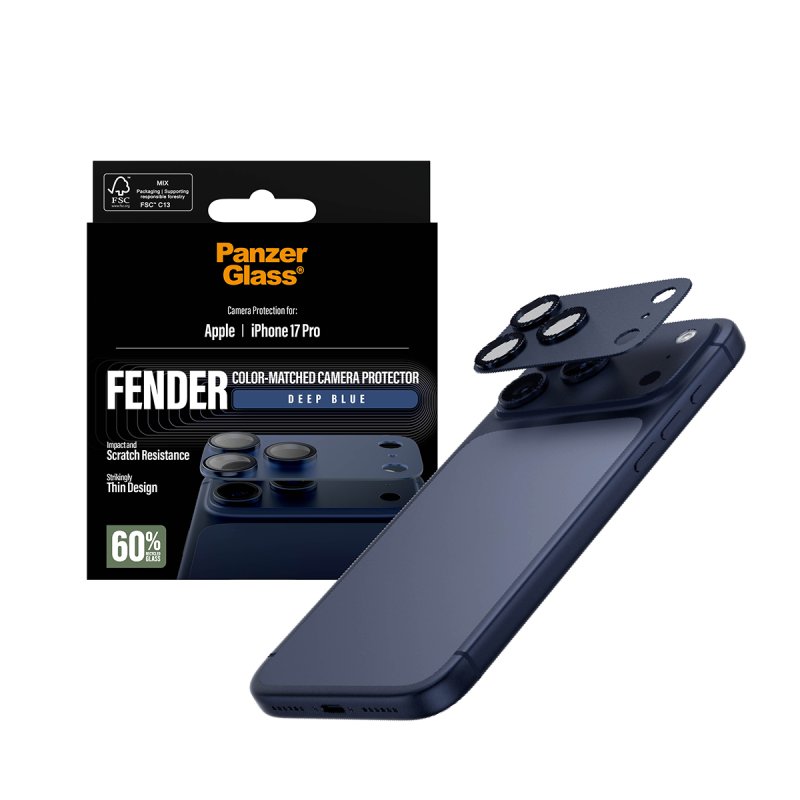 PanzerGlass FENDER Kameraschutz iPhone 17 Pro tiefblau