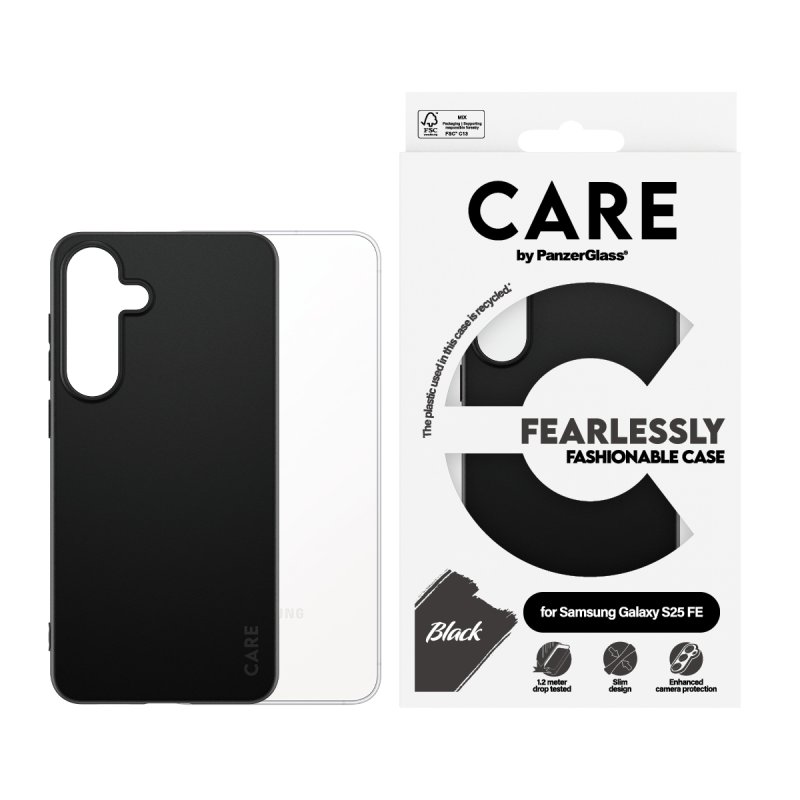 PanzerGlass CARE TPU Case black Samsung Galaxy S25 FE