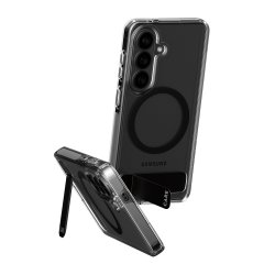 PanzerGlass CARE™ by Urban Explorer Case Transparent w. Black Kickstand & Qi Samsung Galaxy S26 coque de protection