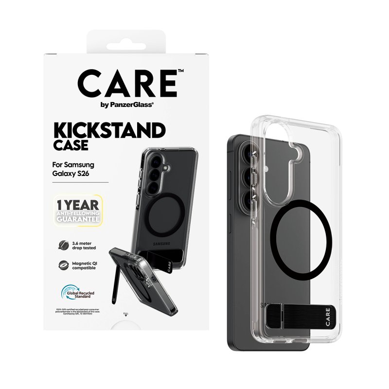 CARE Urban Explorer Case Clear w Kickstand/Qi Galaxy S26