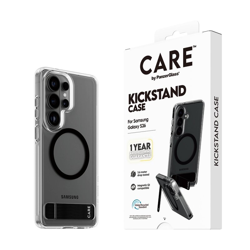 CARE Urban Explorer Case Clear w Kickstand/Qi Galaxy S26