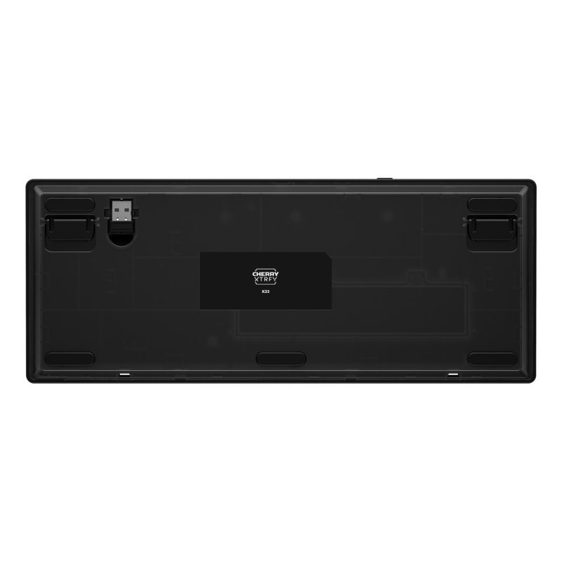 CHERRY XTRFY K33 Compact Wireless clavier Gaming USB RF Wireless Bluetooth QWERTZ Allemand Noir