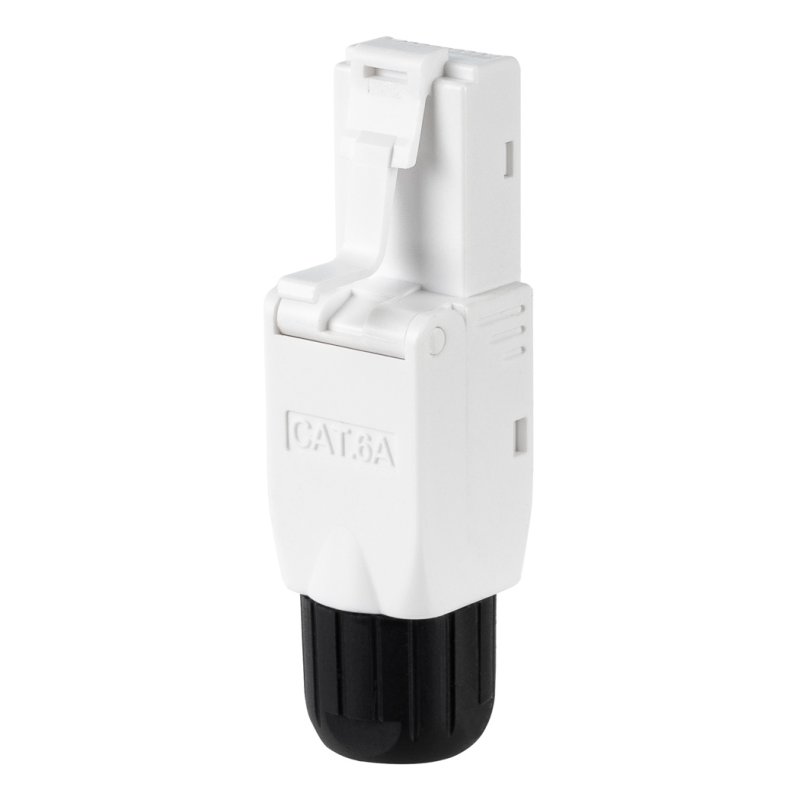 Lot de 10 connecteurs RJ45 Nanocable UTP catégorie 6A (Blanc)