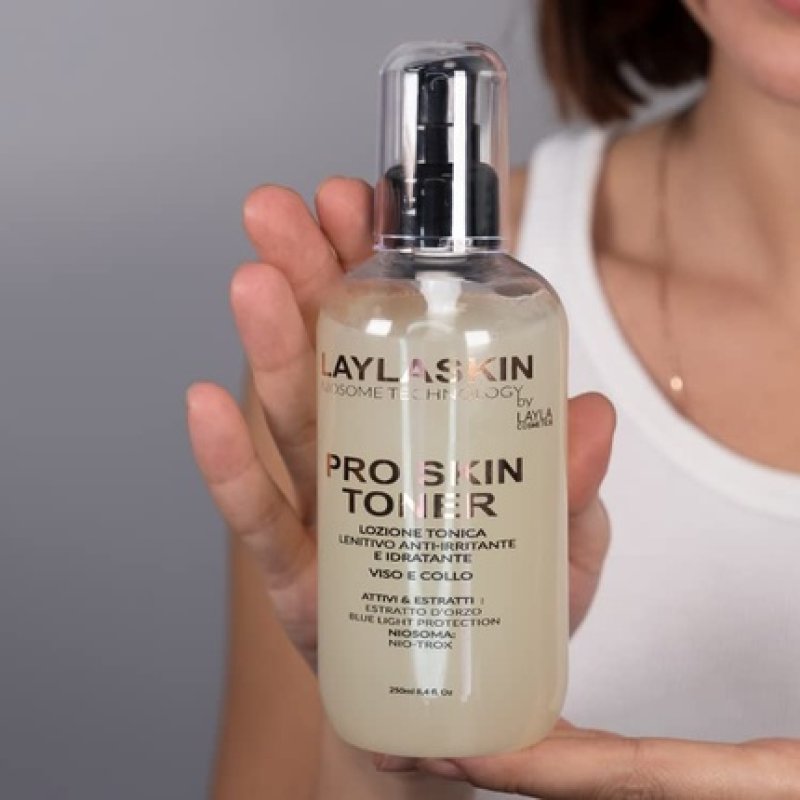 Layla Cosmetics LAYLASKIN PRO SKIN TONER Tonic Lotion Soothing, Moisturizing, Refreshing and Revitalizing Face and Neck