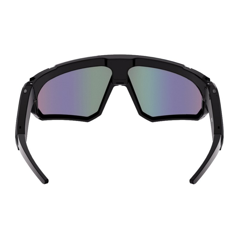 Colmi V06 AI Sports Sunglasses (Black with Blue Lenses)