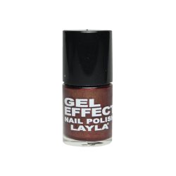 Layla Cosmetic Gel Effect Magenta Purple Nail Polish Metallic Red K29b