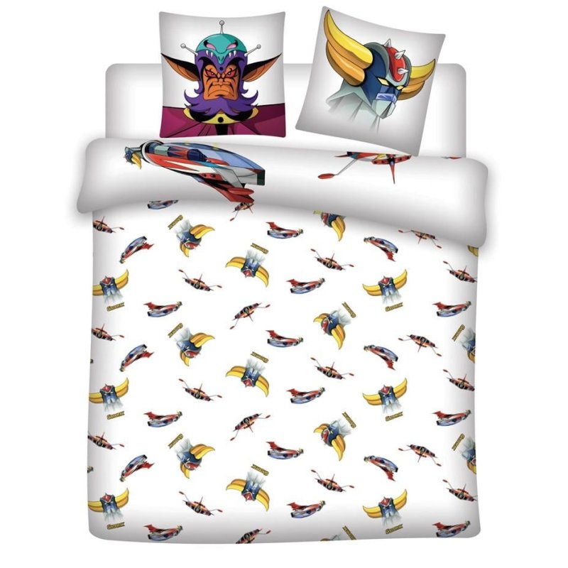 GOLDORAK - Parure de lit 240x220cm 2x65x65cm