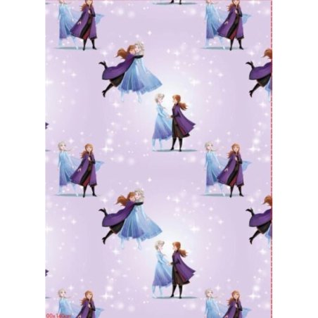 LA REINE DES NEIGES - Anna & Elsa - Couverture Flanelle 110x150cm