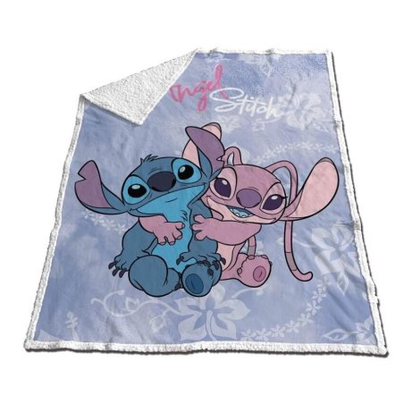 LILO & STITCH - Stitch & Angel - Couverture Sherpa 120x150cm