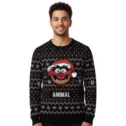 MUPPETS SHOW - Animal - Pull de Noël Homme (M)