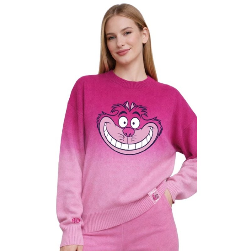 DISNEY - Chat du Cheshire - Pull de Noël Femme (L)