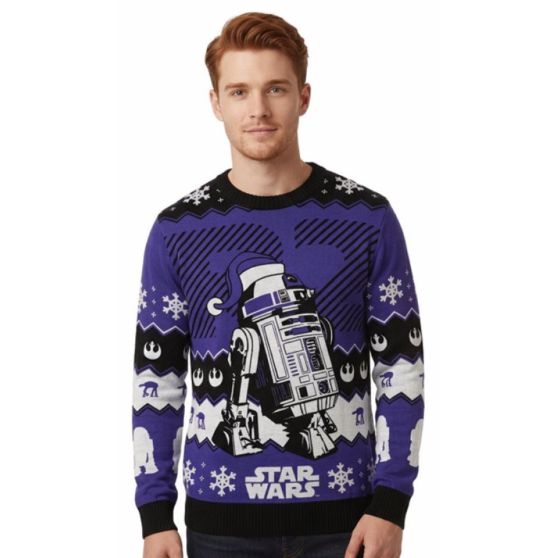 STAR WARS - R2-D2 - Pull de Noël Homme (L)