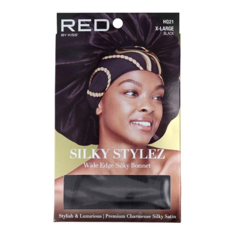 Red Kiss Silky Bonnet Xl Black Assorted Perfect For Hair Protection