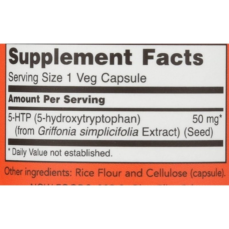 Now Foods 5-HTP 30 Capsules 50mg