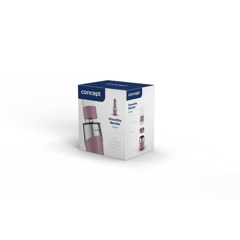 Concept SM3483 blender 570 L Mélangeur de table 500 W Rose, Acier inoxydable